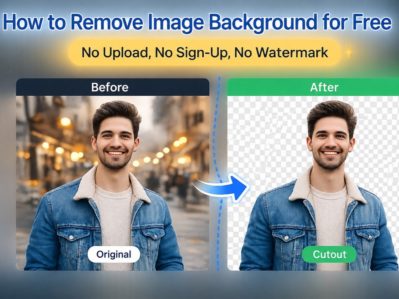 How to Remove Image Background for Free — No Upload, No Sign-Up, No Watermark
