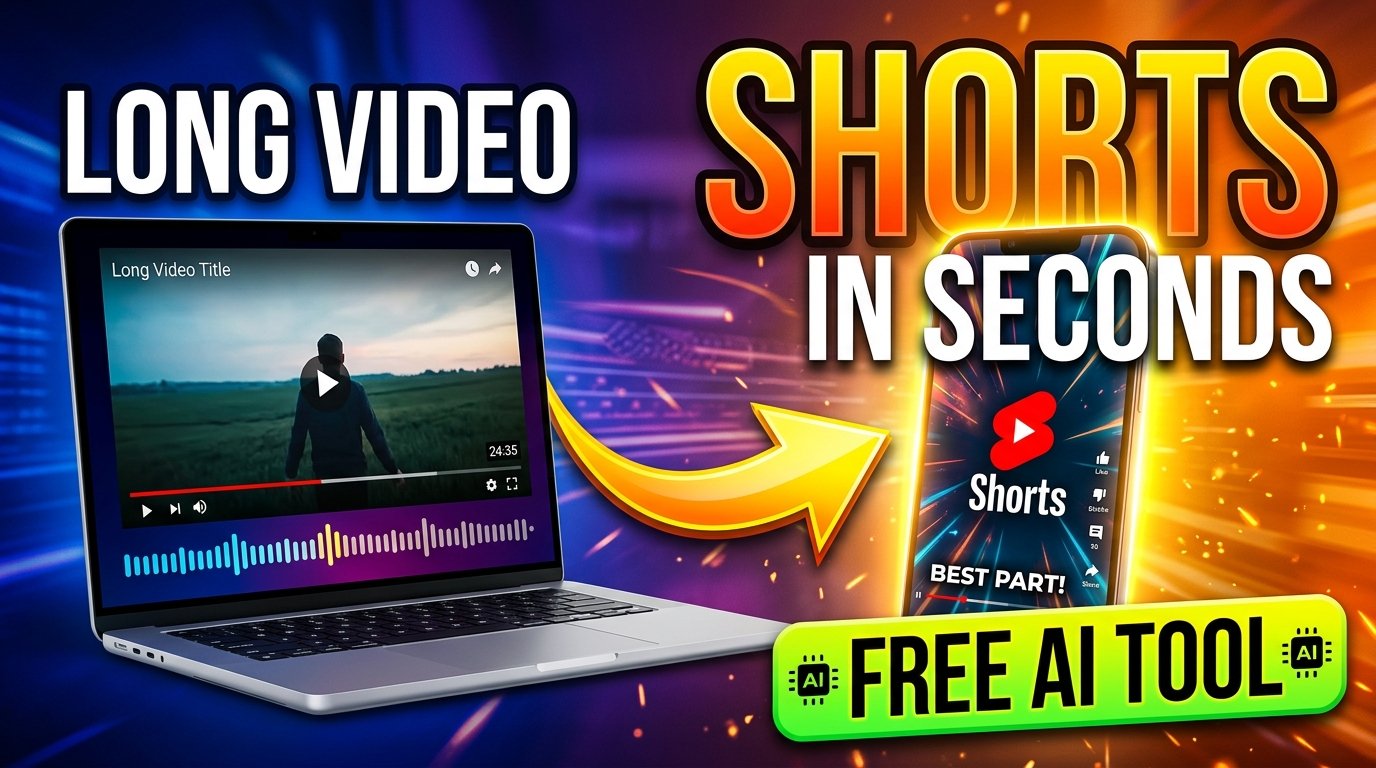 How to Convert Long Videos to Shorts Using AI – Free Online Tool (2026)