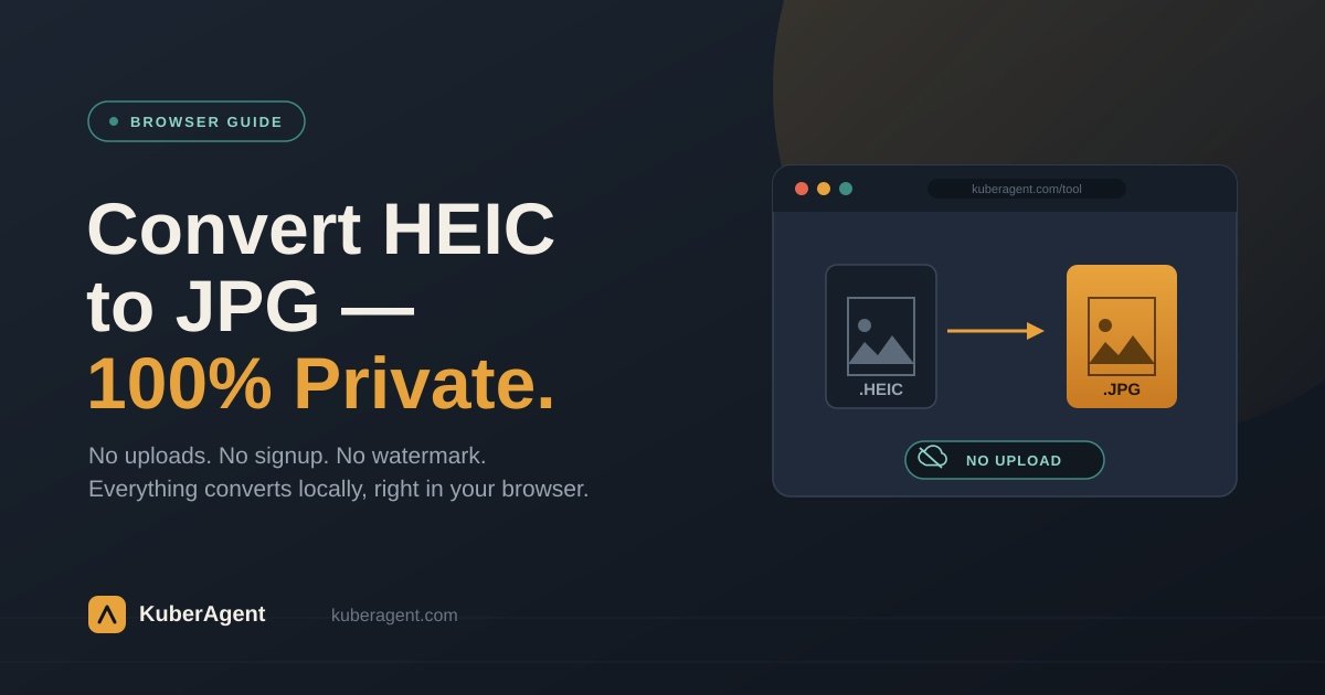 How to Convert HEIC to JPG for Free: The Complete Guide to Offline, Private Image Conversion